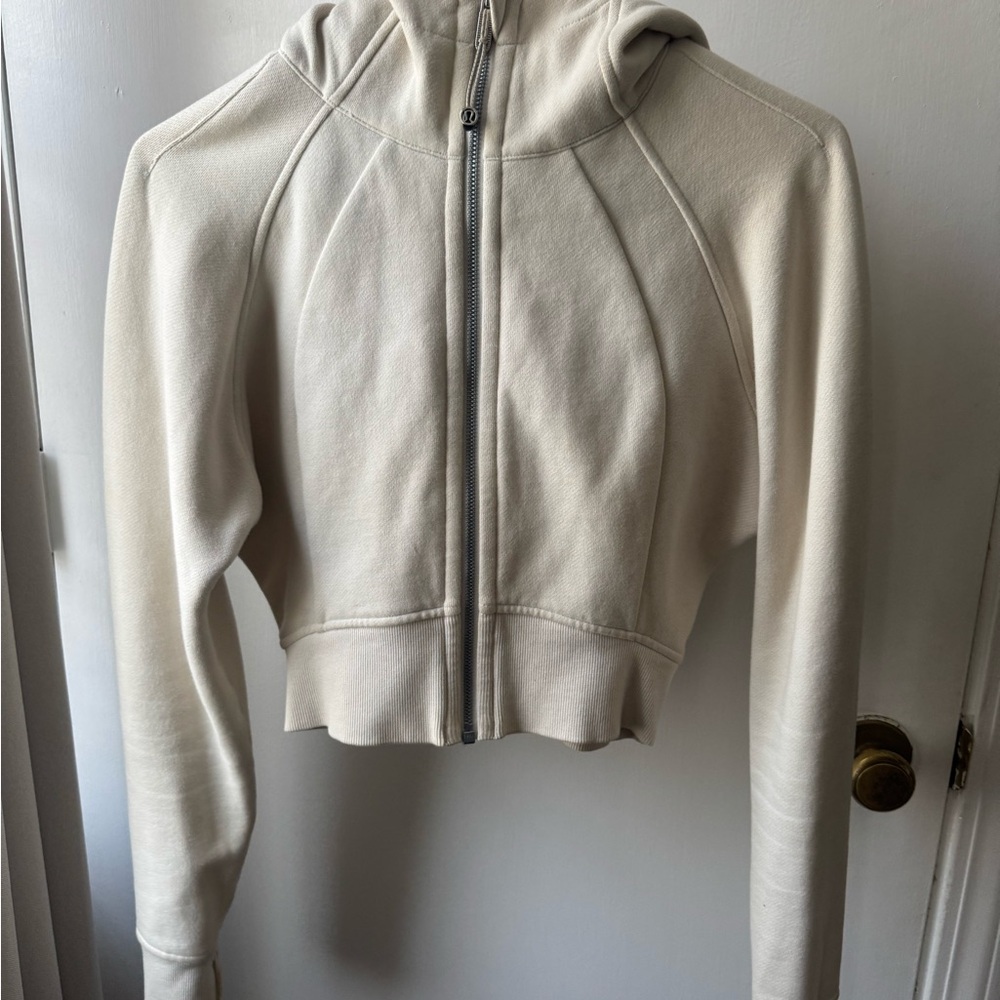 lululemon athletica bone Zip up scuba